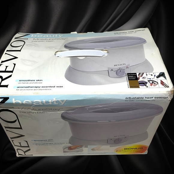 NEW Revlon Spa MoistureStay Luxury Paraffin Bath Kit Bonus Wax & Bags Boxed - Picture 5 of 7